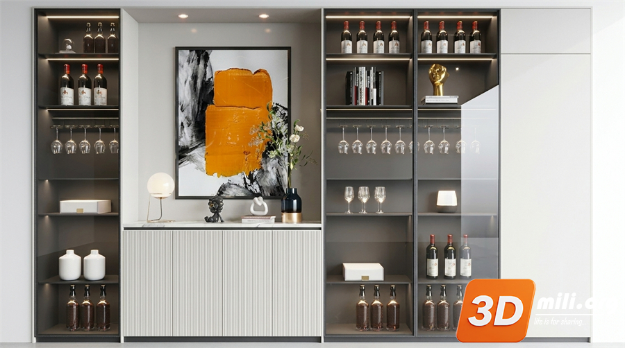 Wine cabinet Skp Files